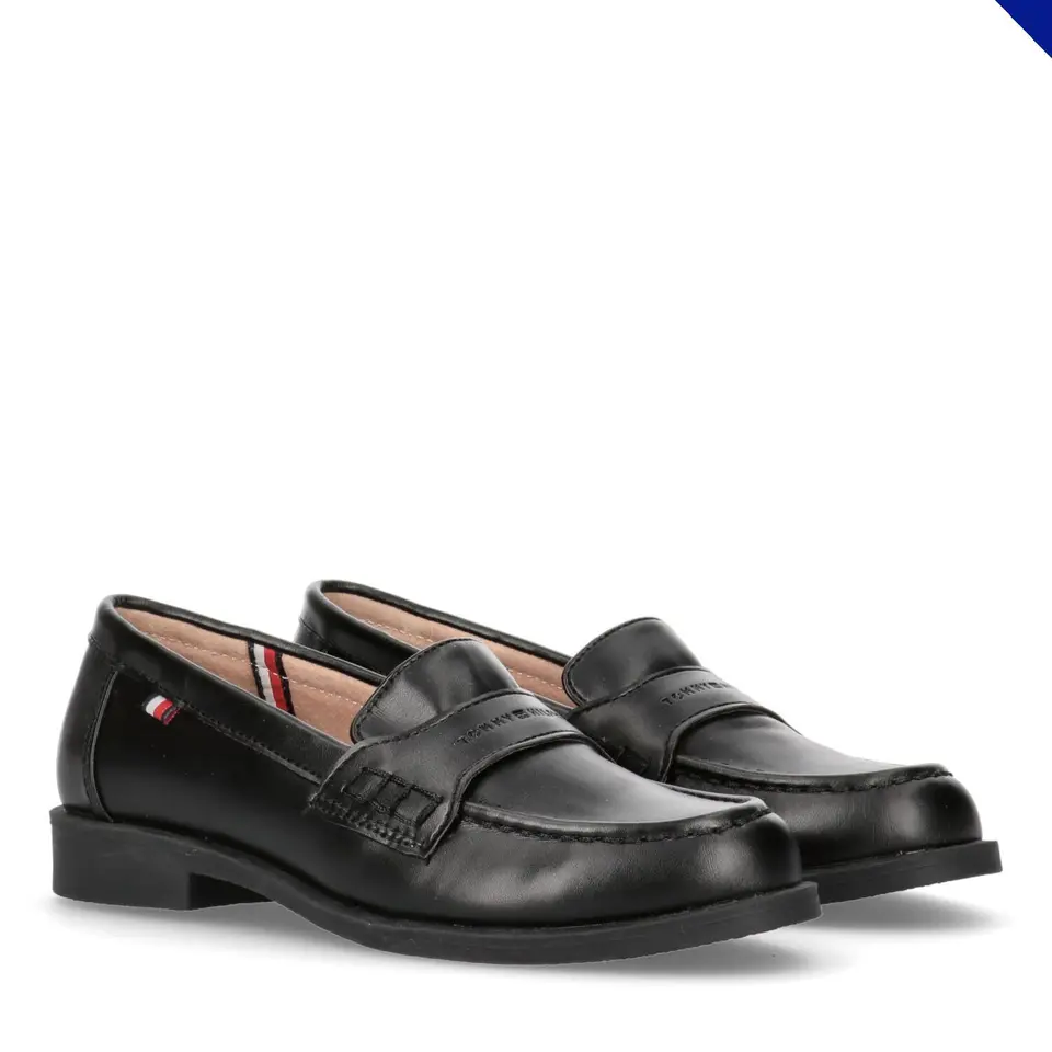 Tommy Hilfiger Loafer Schwarz mit Logo, Samir, Größe 31