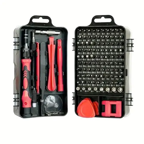 115-in-1 Präzisions-Schraubendreher-Set für Elektronik, Telefon und mehr - magnetisch, rutschfester Griff