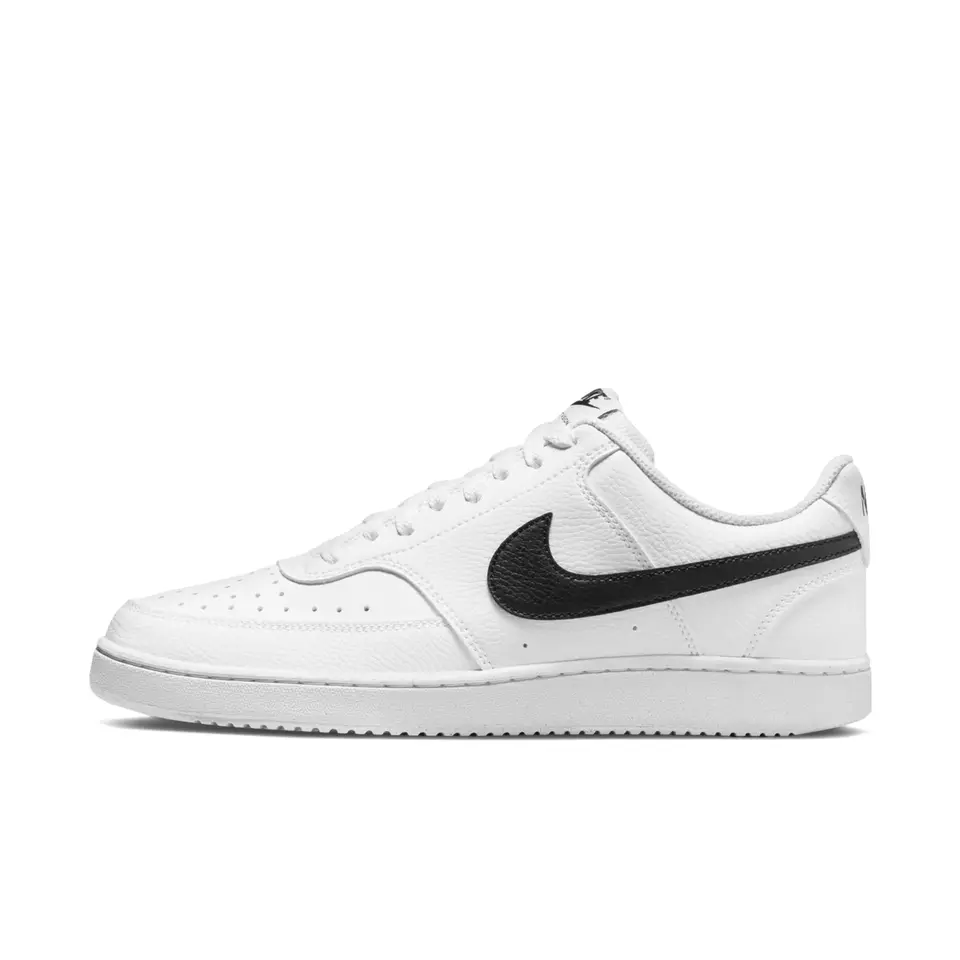 NIKE Herren Court Vision Low Better Sneaker, Weiß/Schwarz, 40 EU