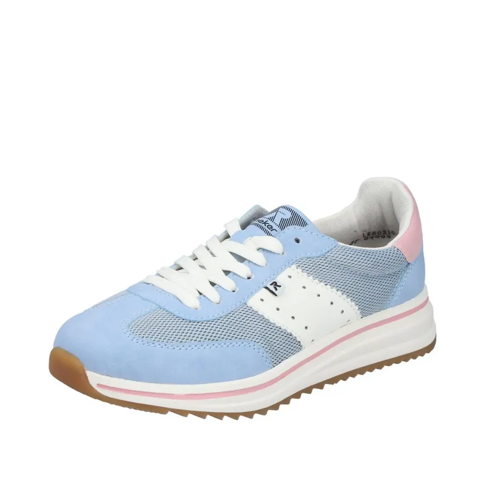 Rieker Damen L5802 Sneaker Low Blau 38