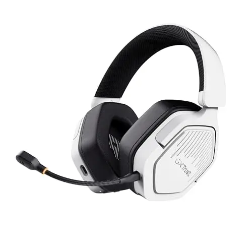 Trust GXT 1493W Ravox Wireless Gaming Headset für PS5, PS4, Switch, PC, Xbox, Mobil - Kabellos mit Mikrofon, Weiß