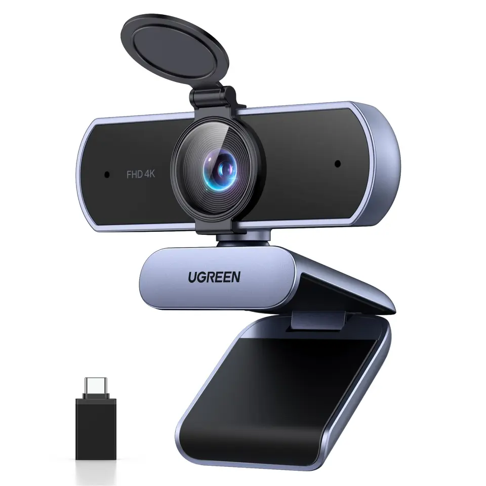 UGREEN FineCam Lite 4K Kamera mit Autofokus, Dual-Mikrofon und Objektivabdeckung