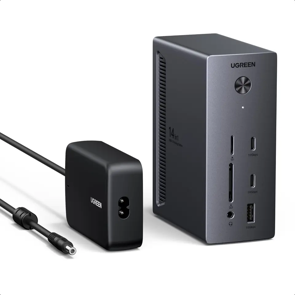 UGREEN Docking Station für Windows-Laptop, 2x HDMI & DisplayPort, 8K/4K