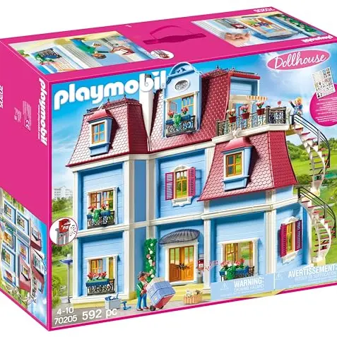 PLAYMOBIL Puppenhaus 70205, Mit Türklingel, Ab 4 Jahren