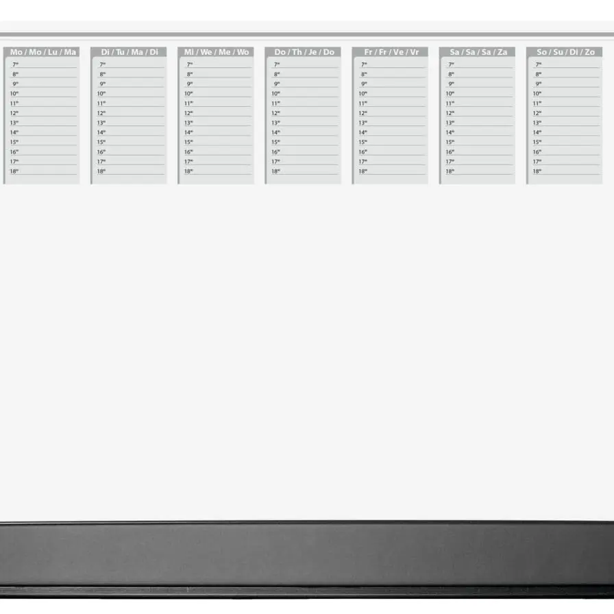 SIGEL H6365 Papier-Schreibtischunterlage DIN A2 mit Schutzleiste, Kalender 2026/2027, 40 Blatt