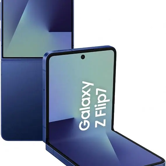Samsung Galaxy Z Flip7 - Foldable Smartphone, 512GB, 12GB RAM, Blue Shadow