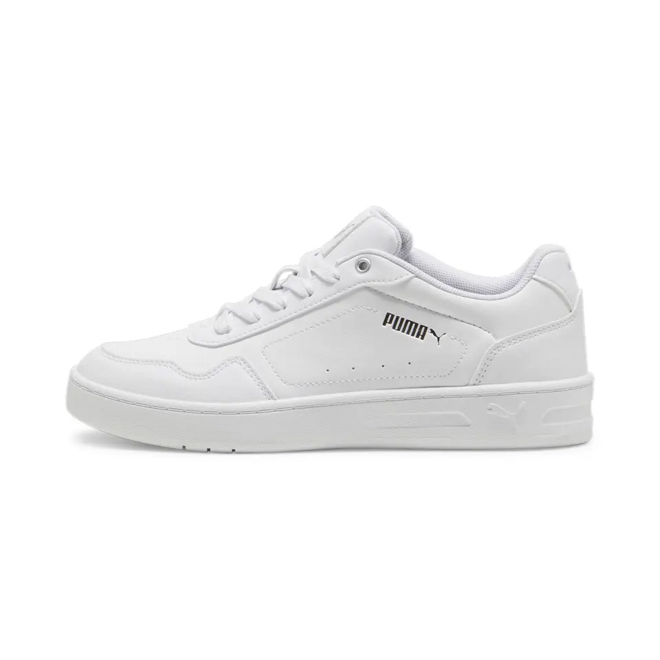 PUMA Damen Court Classy Turnschuhe, Weiß Silber Metallic, 40 EU