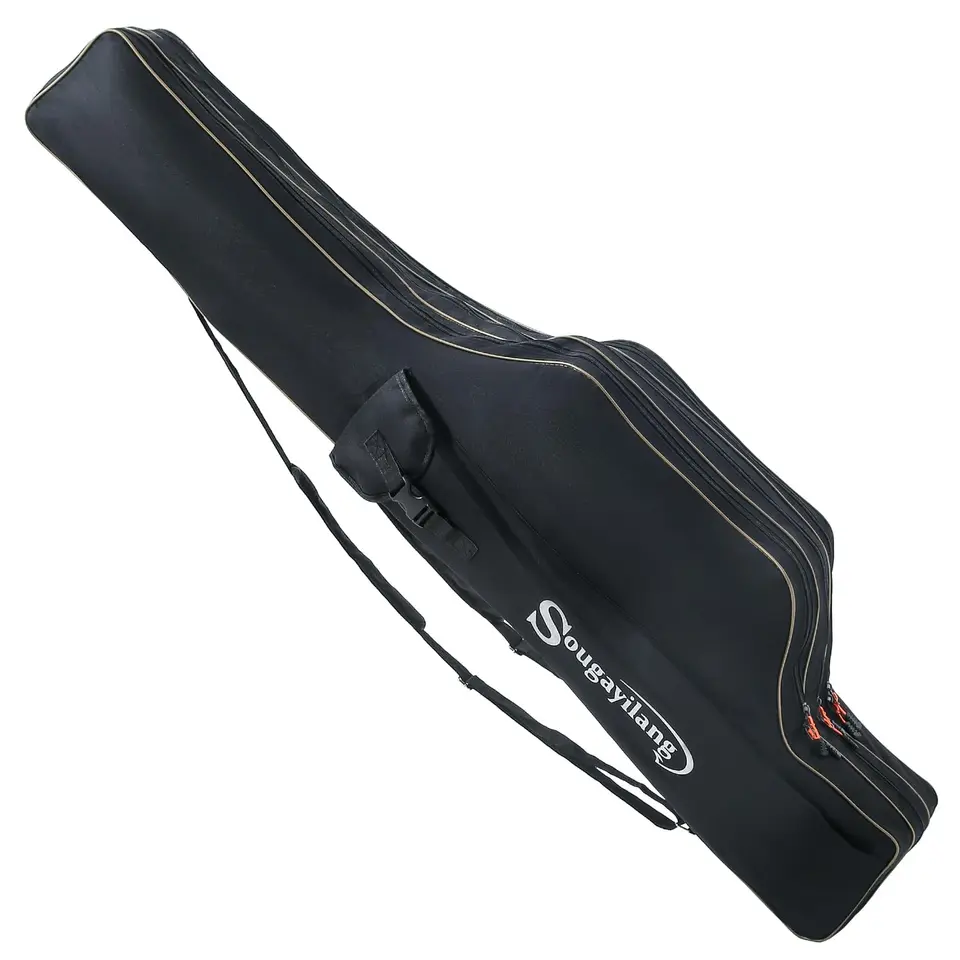 Sougayilang Angelruten-Tasche - 135cm, faltbar, tragbar, große Kapazität, für Angelruten & -gerät