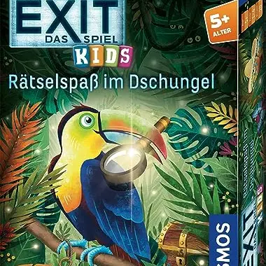 KOSMOS EXIT® - Das Spiel Kids - Rätselspaß im Dschungel, Escape Room für 1-4 Kinder, ab 5 Jahre