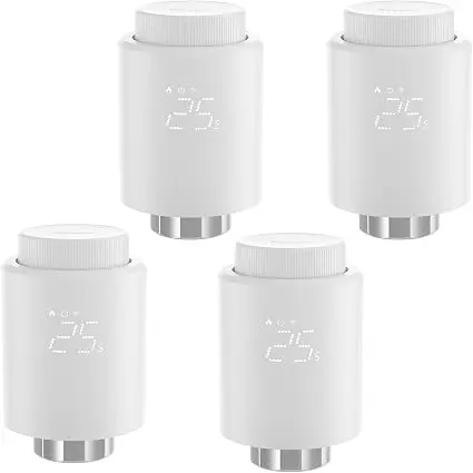 SONOFF TRVZB Zigbee Smart Heating Thermostat, 4er Pack, Energiesparend, Kompatibel mit Alexa/Google Home