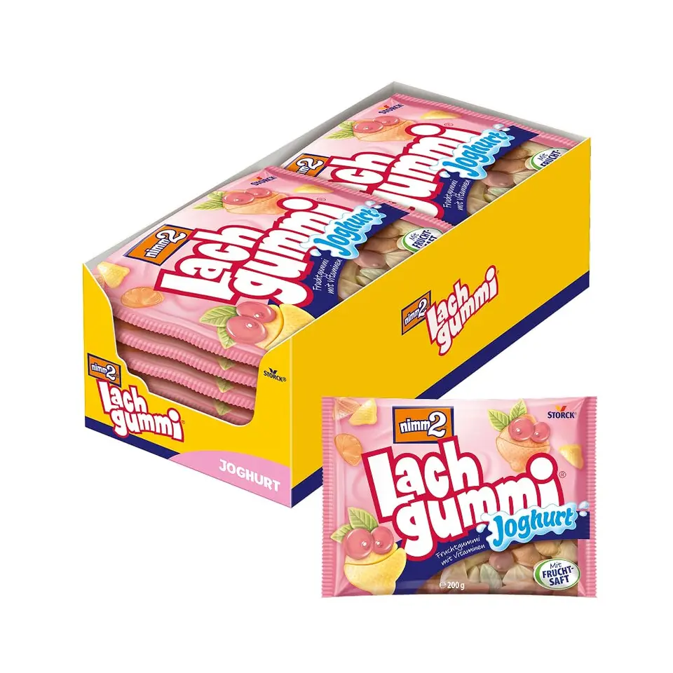nimm2 Lachgummi Joghurt, Joghurt-Fruchtgummis - 14 x 200 g