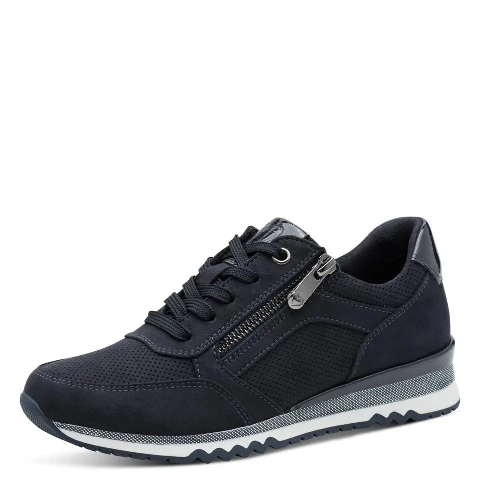 Marco Tozzi Damen Sneaker Vegan, Blau (Dk.Navy), Größe 40 EU