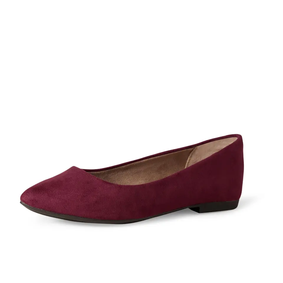 Amazon Essentials Damen Ballerinas mit spitzem Zehenbereich, Maronibraun, 35.5 EU