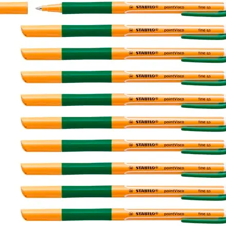 STABILO pointVisco Tintenroller 10er Pack - grün