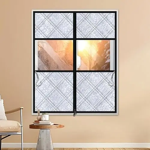 Wärmeschutzfolie Fenster für Heimbüro und Garage (80 x 120 cm)
