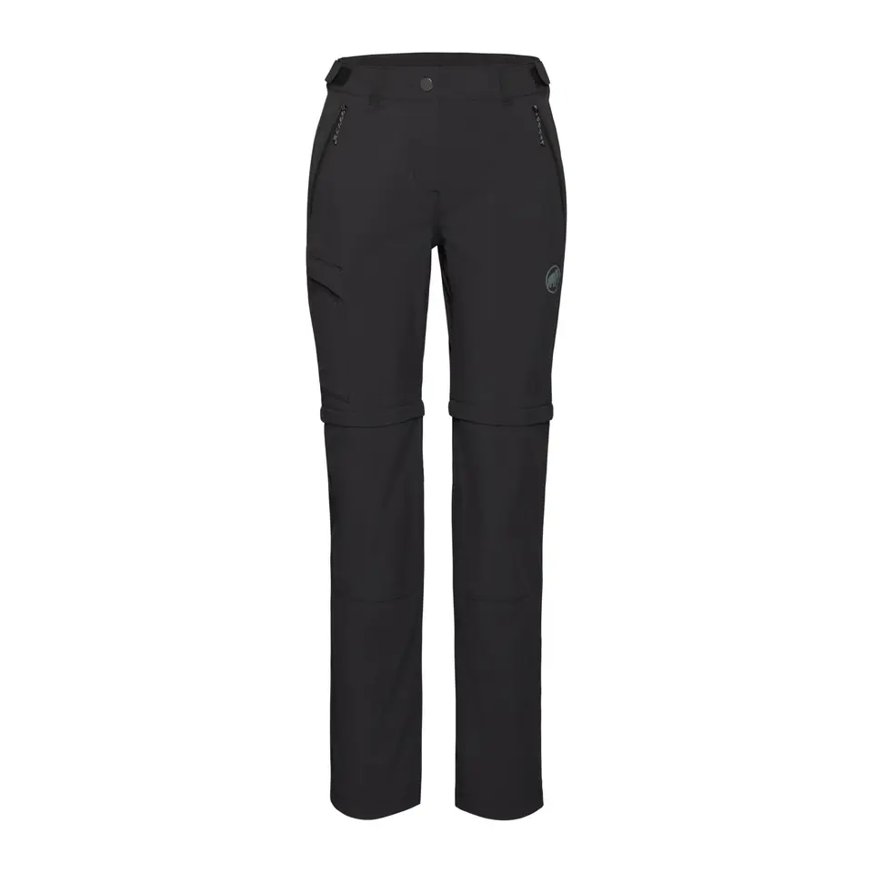 Mammut Runbold IV Zip Off Pants Damen | Wanderhose, Outdoor Bekleidung für Hiking & Trekking | Schwarz, Gr. 34