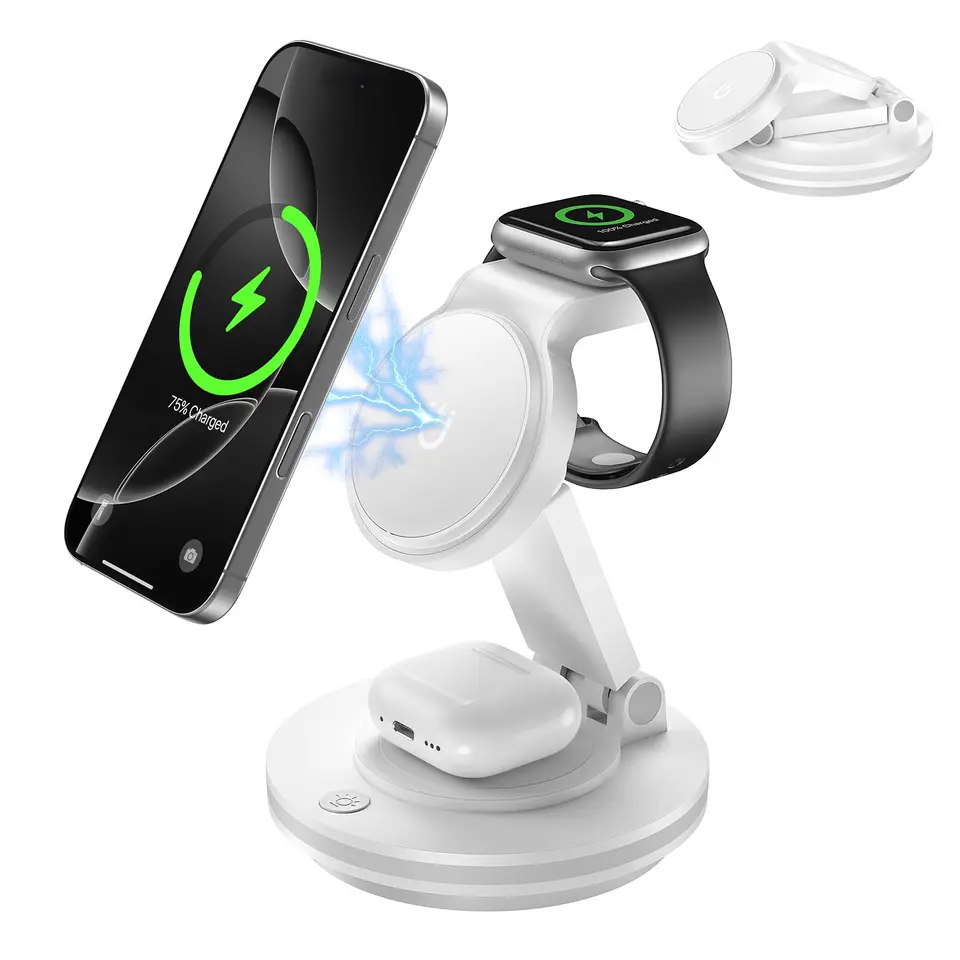 Mag-Safe 3-in-1 kabelloses Ladegerät für iPhone, Apple Watch & AirPods
