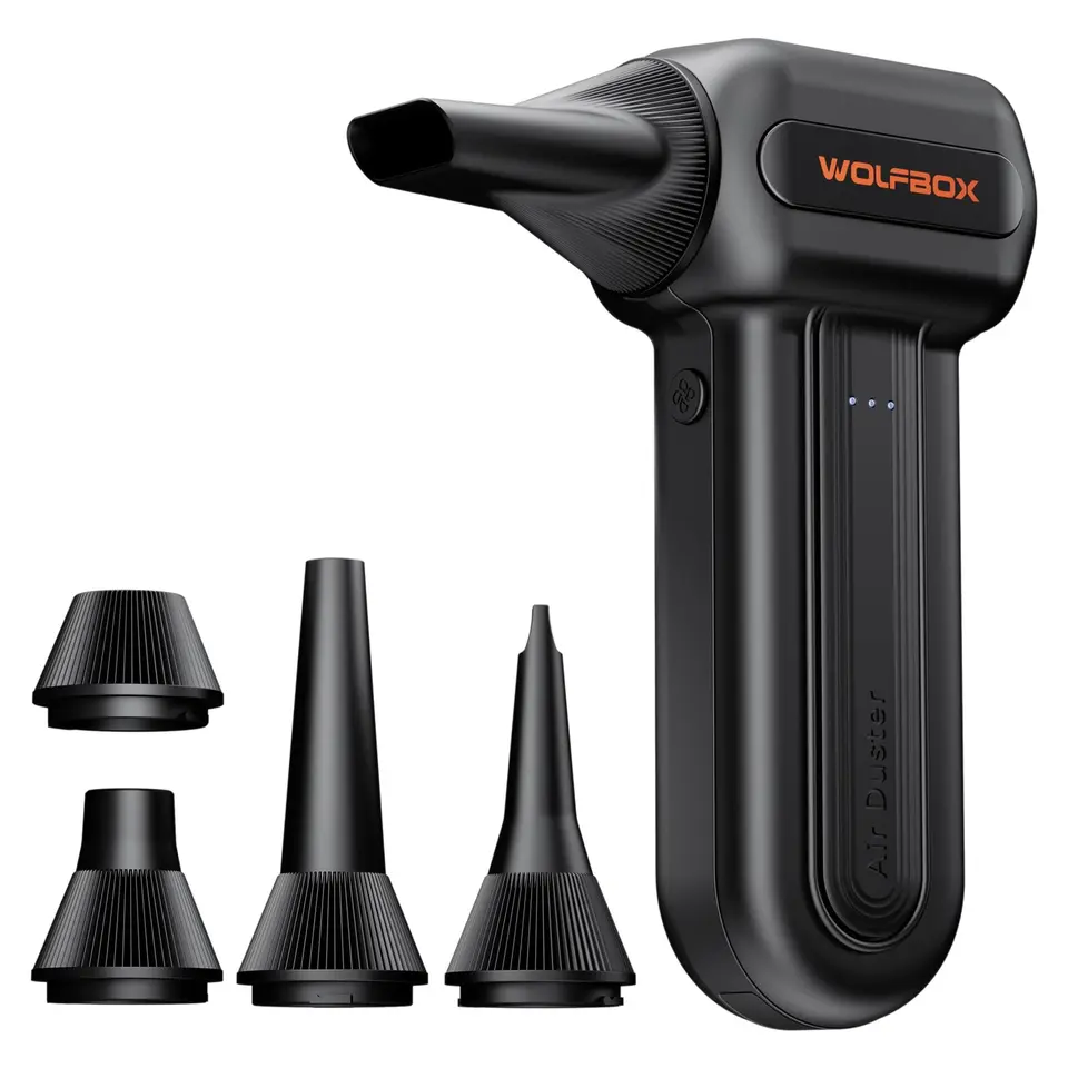 WOLFBOX MF60 kabelloses Staubgebläse, 110.000 RPM, 3-Gang für Auto