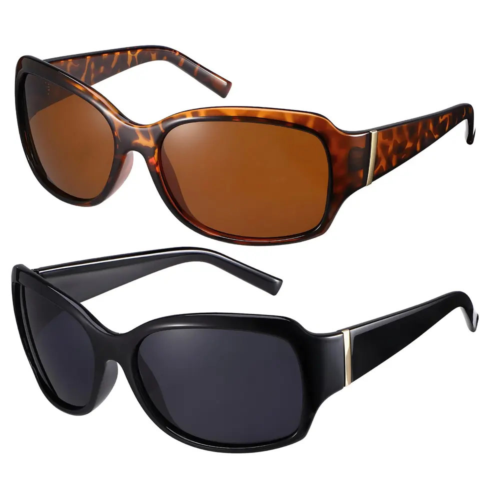 PatinaDrift 2er Sonnenbrille Damen polarisiert Retro UV400