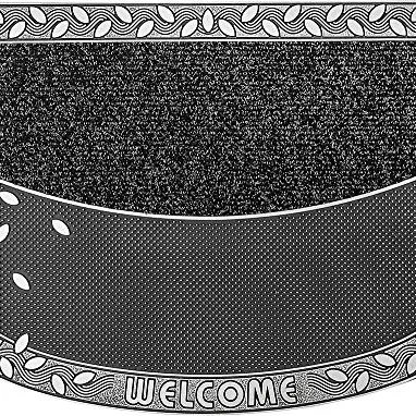 Home2Fashion PUR TwinClean Fußmatte Metallic Anthrazit, ca. 75 x 57 cm