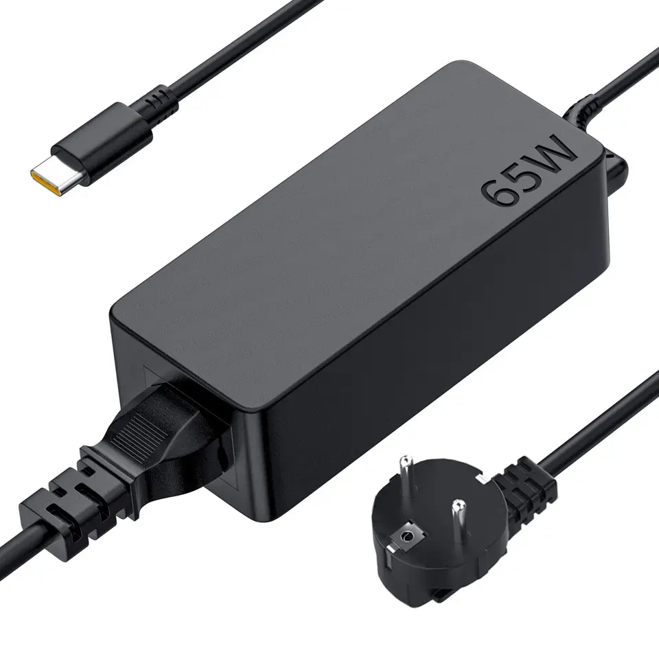 65W USB C Netzteil für Lenovo Thinkpad X1 T14 T15 X13 E14 E15 L13 L14 L15 T480 T490 T580 T590 E580 E590 E595 Chromebook S330 C330 Yoga 720 730 C740 910 C930 C940 Ladegerät