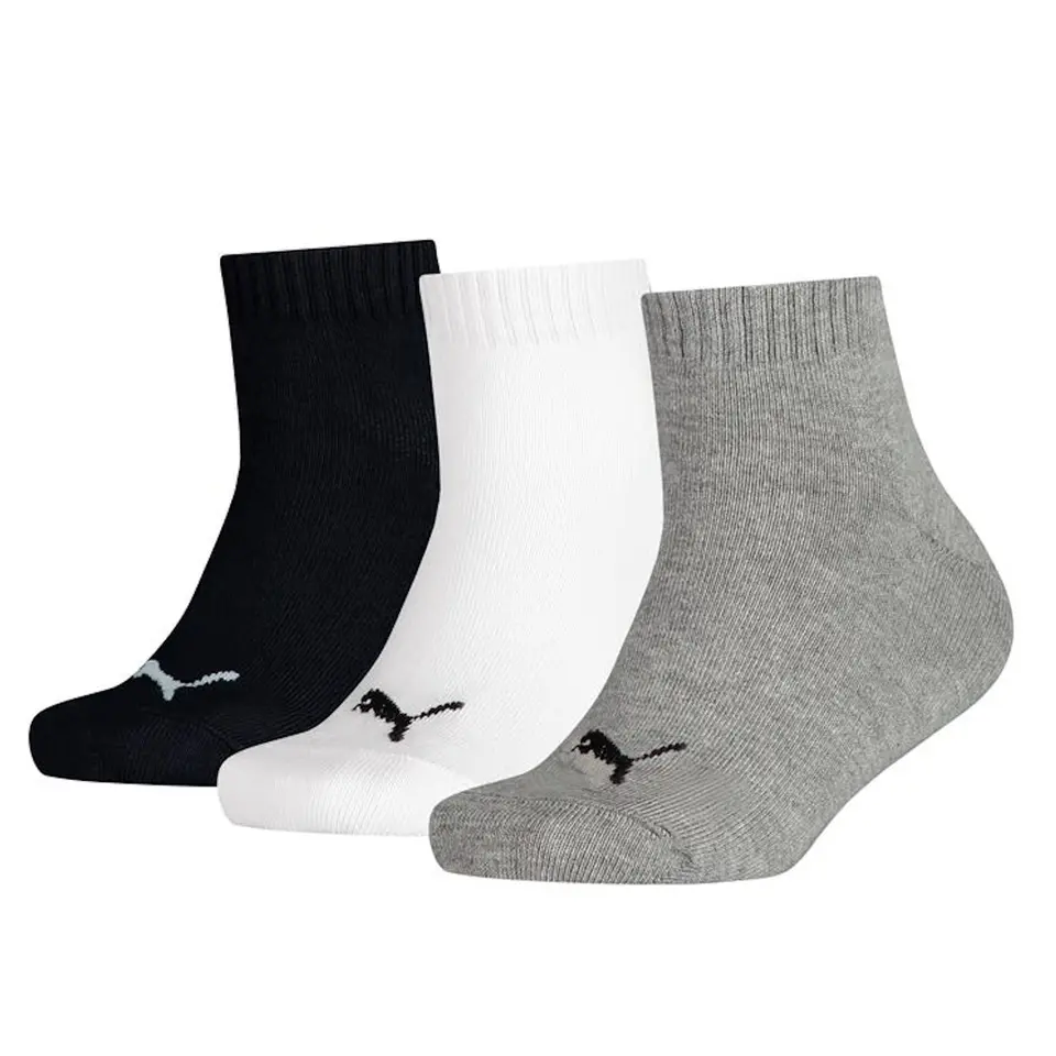 PUMA Kinder Unisex Socken, Grau/Weiß/Schwarz, 42 EU
