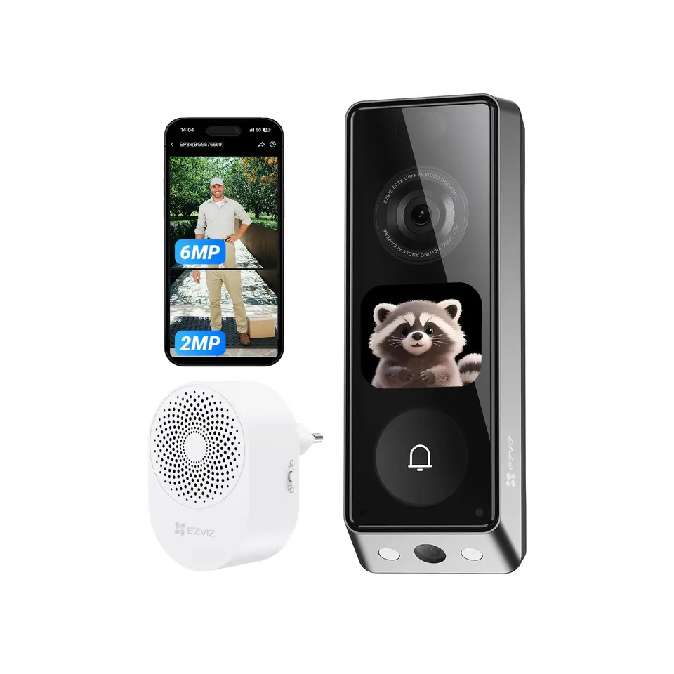 EZVIZ EP8 Ultra WLAN Video Türklingel mit Dual-Kamera 6MP & 2MP