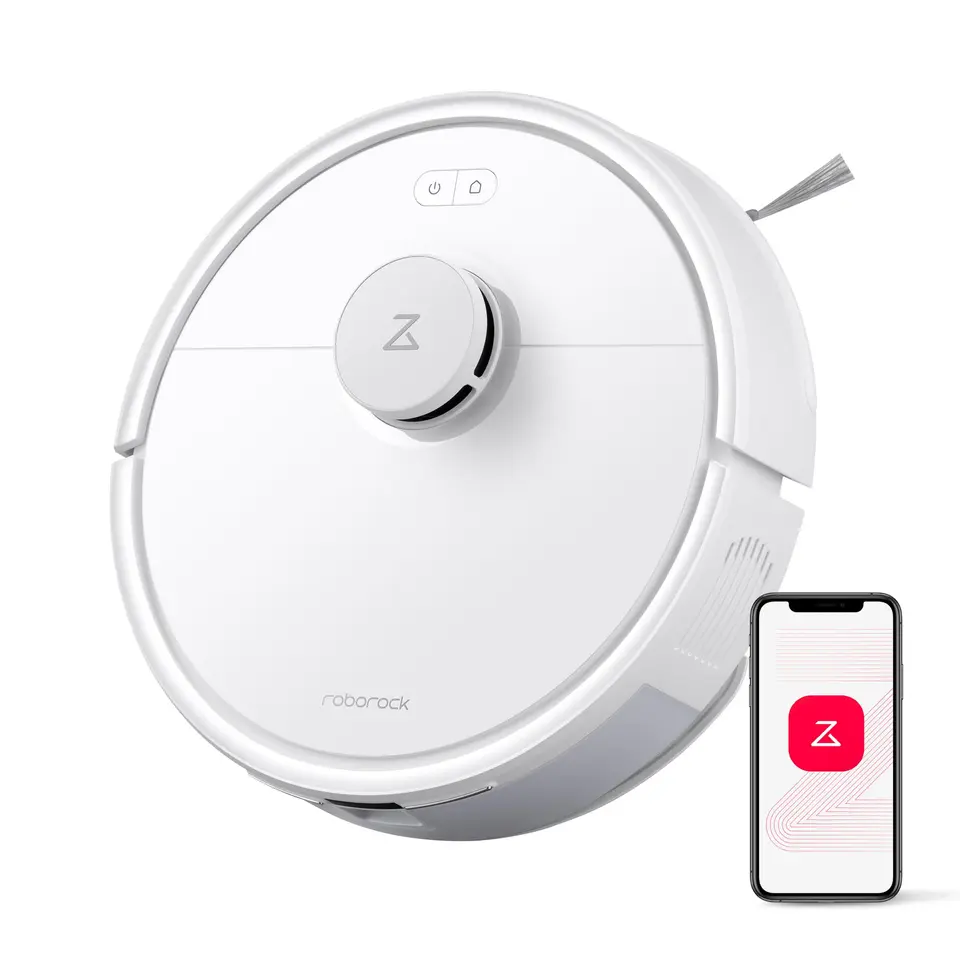 Roborock Q7 L5 Saugroboter mit 8.000 Pa HyperForce, Dual Anti-Tangle, Navigation, No-Go Zone & Haustiermodus (Weiß)