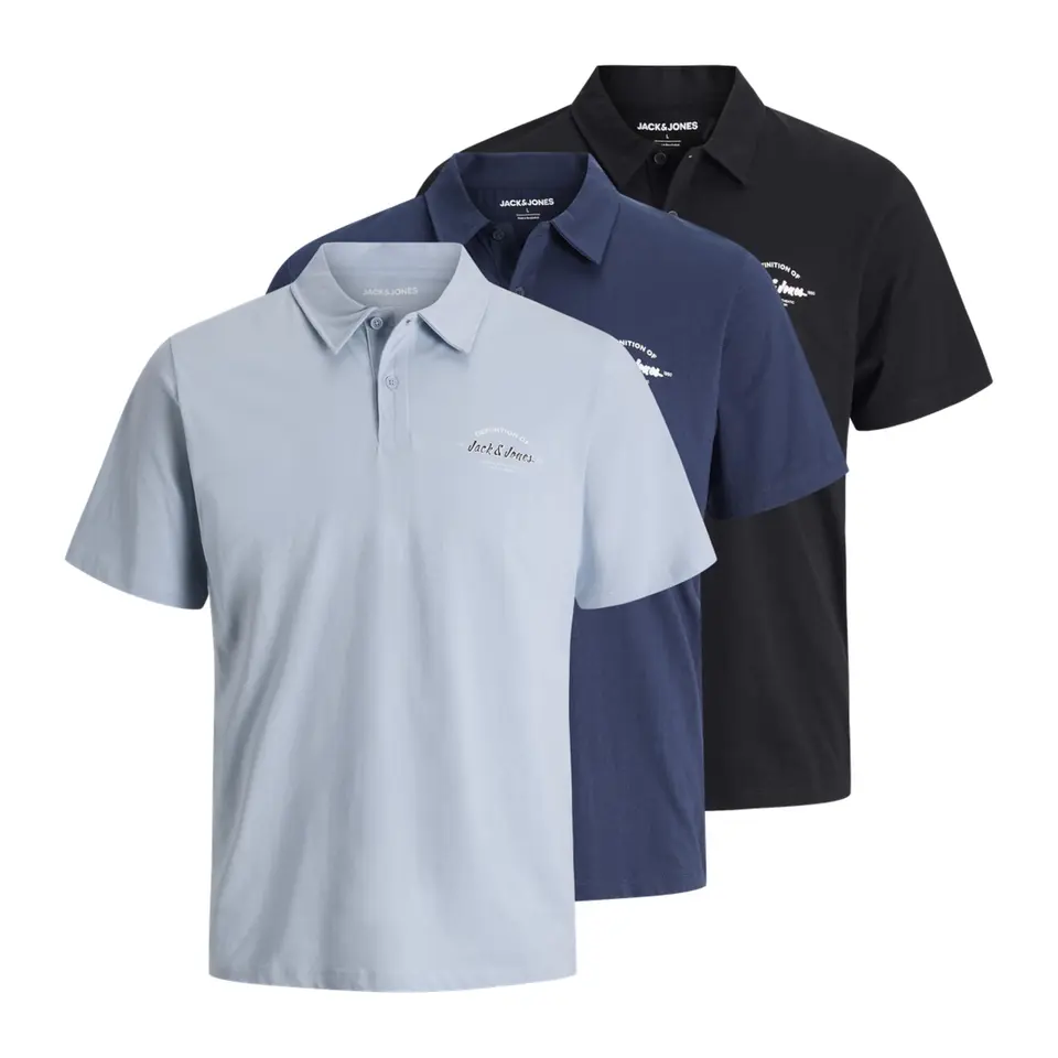 JACK & JONES Jjbrandon Polo SS 3Pk Mp