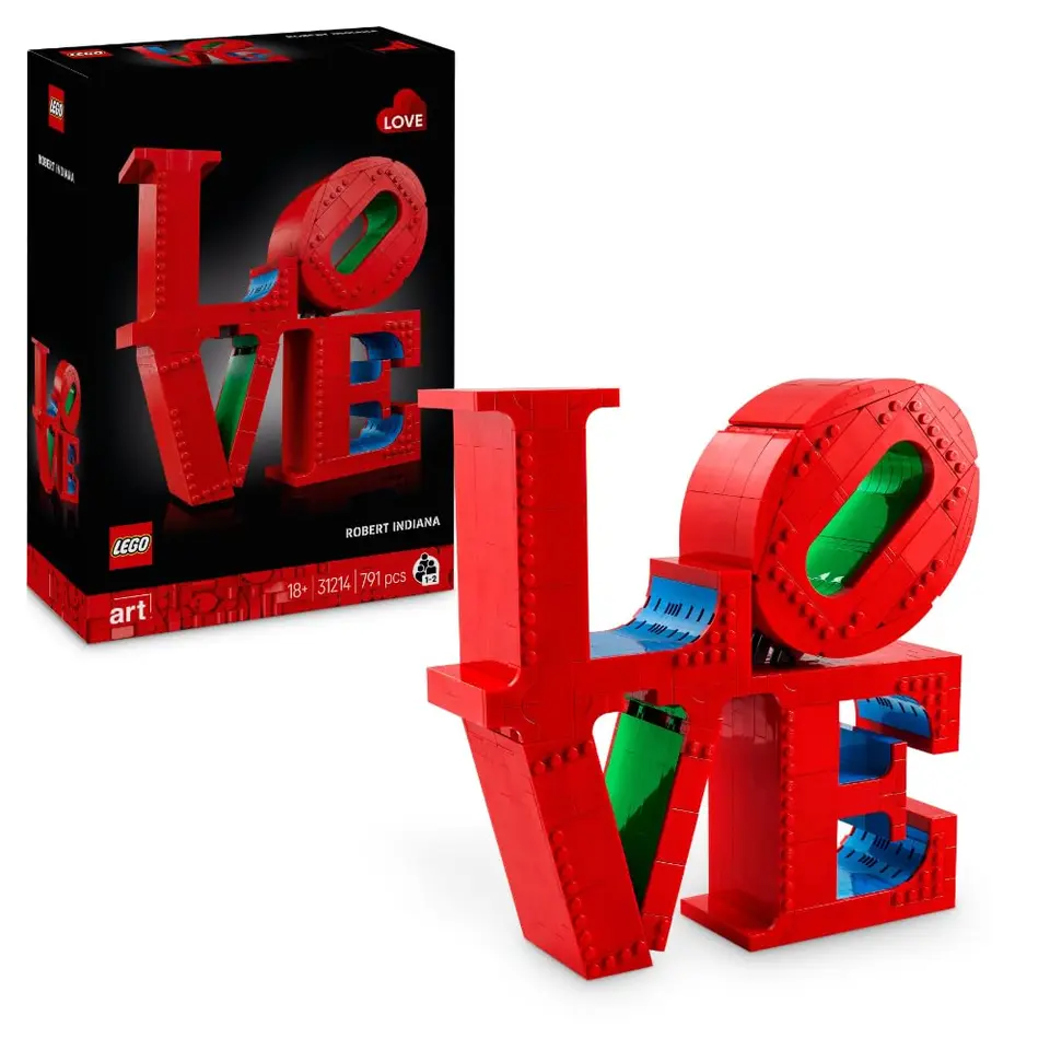 LEGO Art Love - Modellbau für Erwachsene - dekoratives Kunstobjekt zum Bauen - Geschenkidee für Paare - 31214