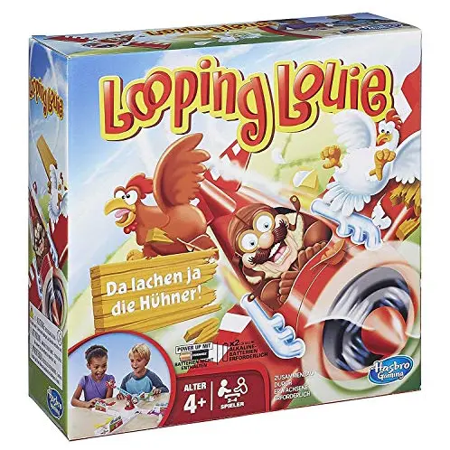 Hasbro Gaming Looping Louie - Lustiges Geschicklichkeitsspiel für 2-4 Spieler ab 4 Jahren, ideal als Wichtelgeschenk