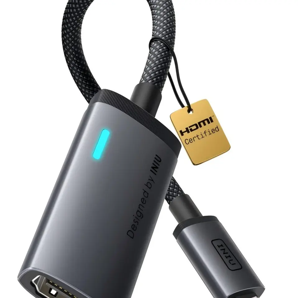 INIU HDMI-Adapter USB-C auf HDMI 4K@60Hz, LED