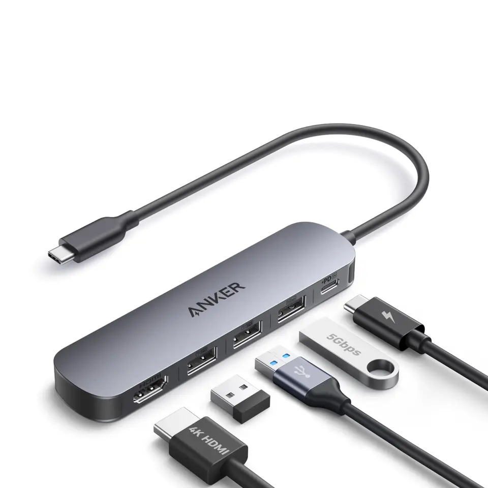 Anker USB-C Hub 5-in-1 mit 4K HDMI & 90W Ladefunktion