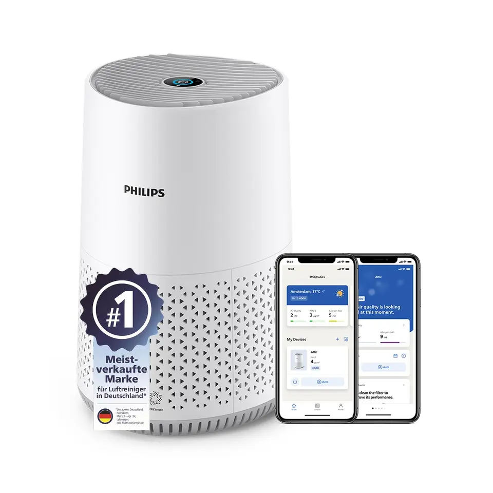 Philips Luftreiniger 600 Serie mit SmartSensor, Weiß
