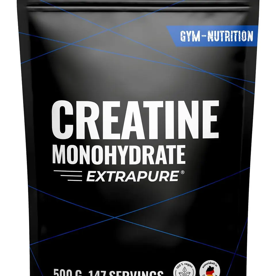 Creatin Monohydrat Pulver 500g – Mikronisiertes, 100% veganes Kreatin, laborgeprüft