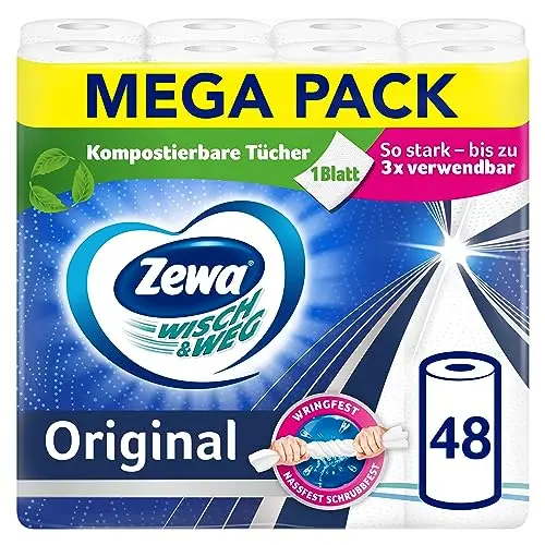 Zewa Wisch&Weg Mega Pack, 48 Stück (6 Packungen)