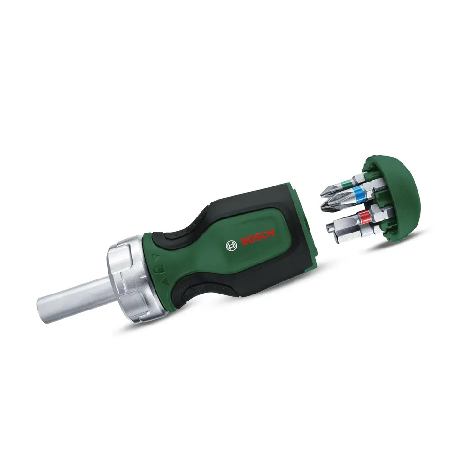 Stubby Ratschen-Schraubendreher mit 6 Bits