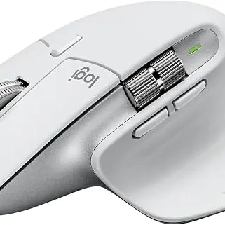 Logitech MX Master 3S - Ergonomische kabellose Maus, 8K DPI, leise Klicks, USB-C, Bluetooth - Grau