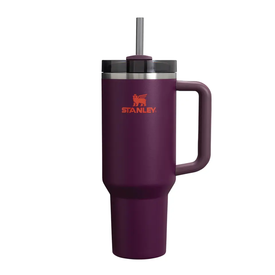 Stanley Quencher H2.0 Flowstate Trinkflasche mit Strohhalm 1,18L, spülmaschinenfest, BPA-frei, Edelstahl, kühlt 11 Stunden, eisgekühlt 48h