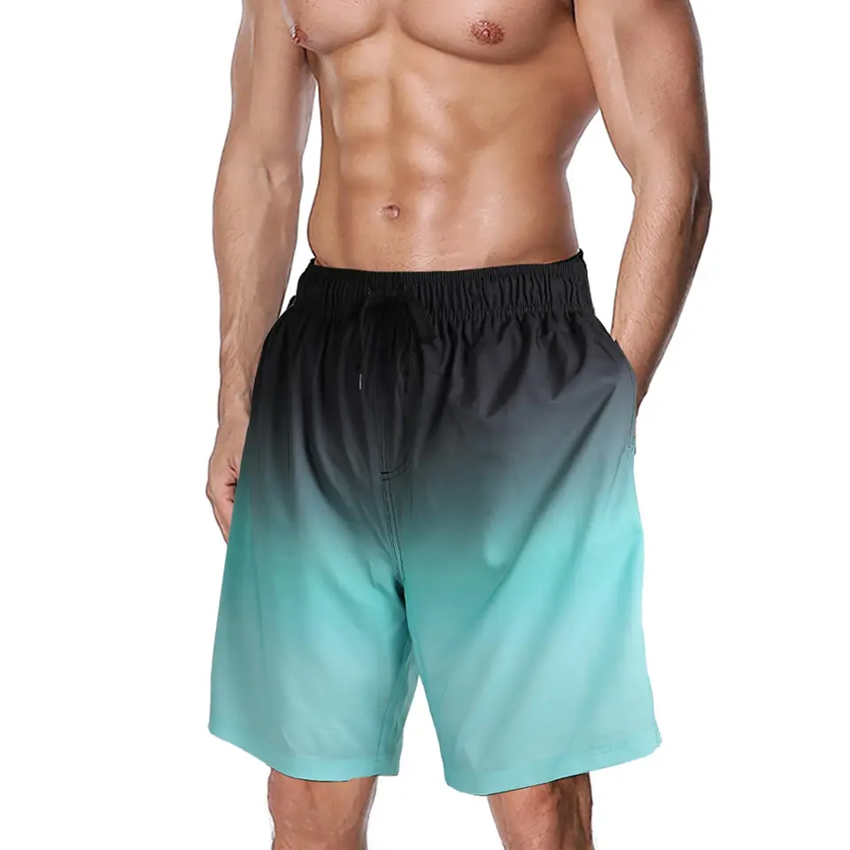 CALIYO Badehose Herren, atmungsaktive & schnelltrocknende Badeshorts mit Meshfutter