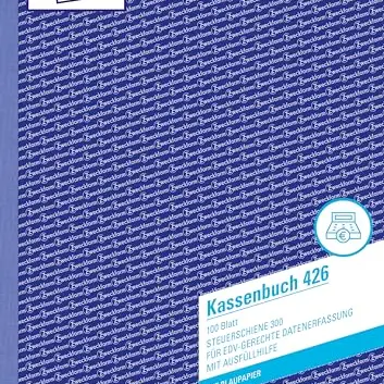 AVERY Zweckform 426 Kassenbuch A4, 100 Blatt, für ordnungsgemäße Buchführung, weiß