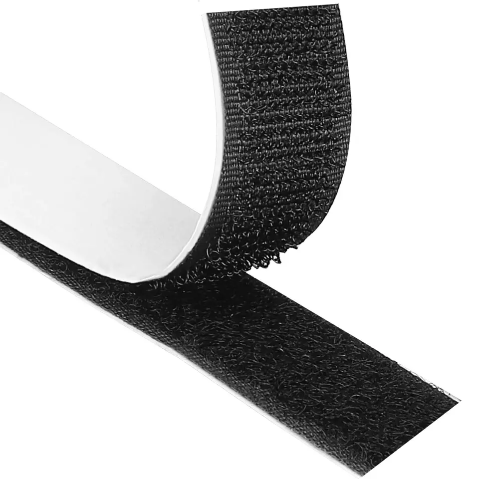 Blooven Klettband Selbstklebend 8 Meter, 20mm breit, doppelseitig, extra stark, schwarz