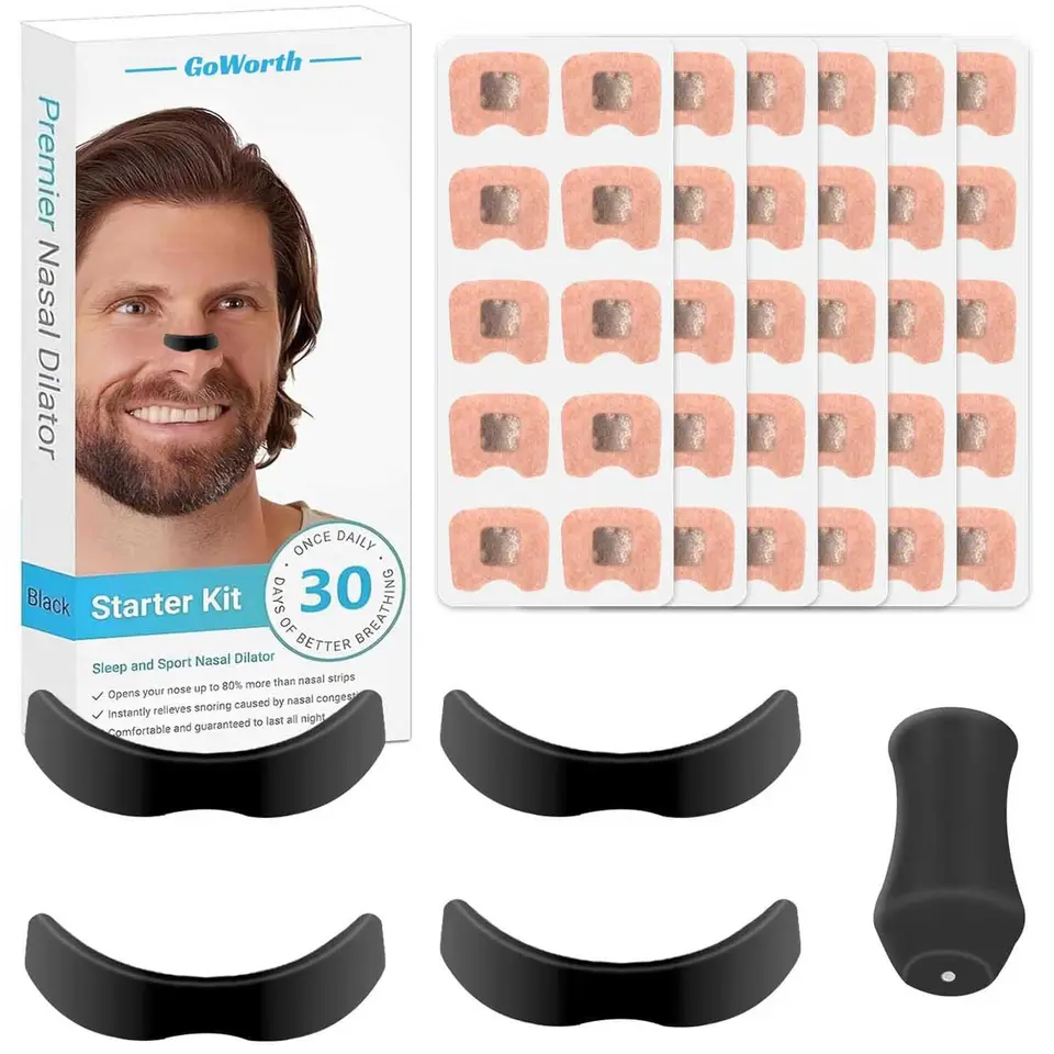 Magnet Nasenpflaster Schnarchen (60 Stück) – Anti-Schnarch Nose Strips & Schnarchstopper für besseres Atmen