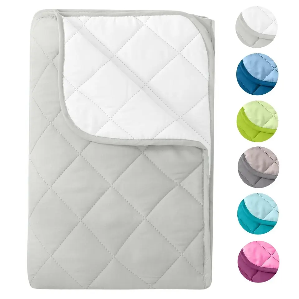 wometo Microfaser Sommer Steppbett 200x200 weiß, Kochfest, OEKO-TEX, 95°C