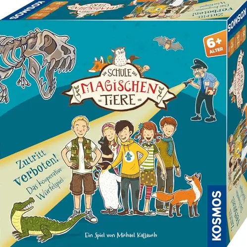 KOSMOS Die Schule der magischen Tiere - Zutritt verboten! Brettspiel für Kinder ab 6 Jahren, kooperativ für 1-6 Spieler