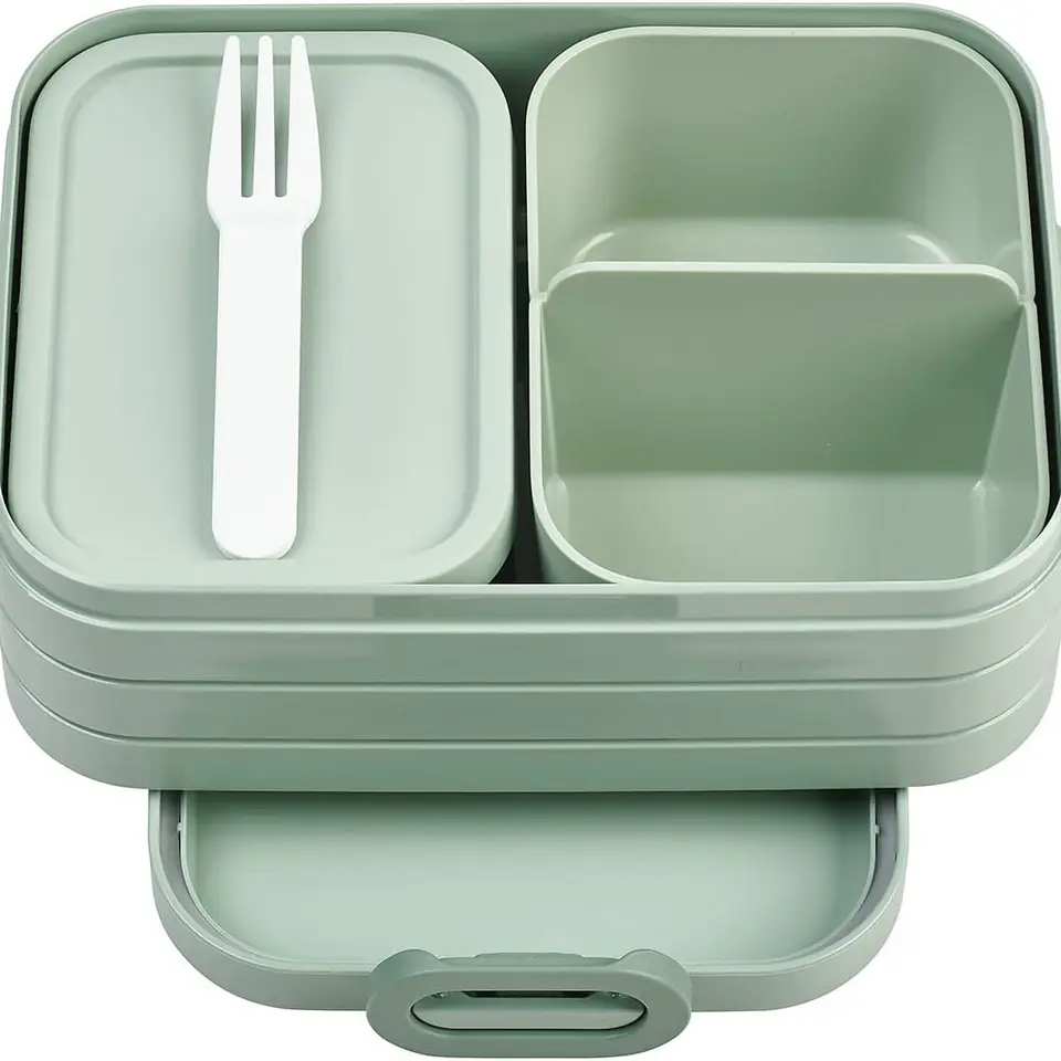 Mepal Bento Brotdose Midi Take A Break - Lunchbox für Snacks und Sandwiches - Nordic Sage