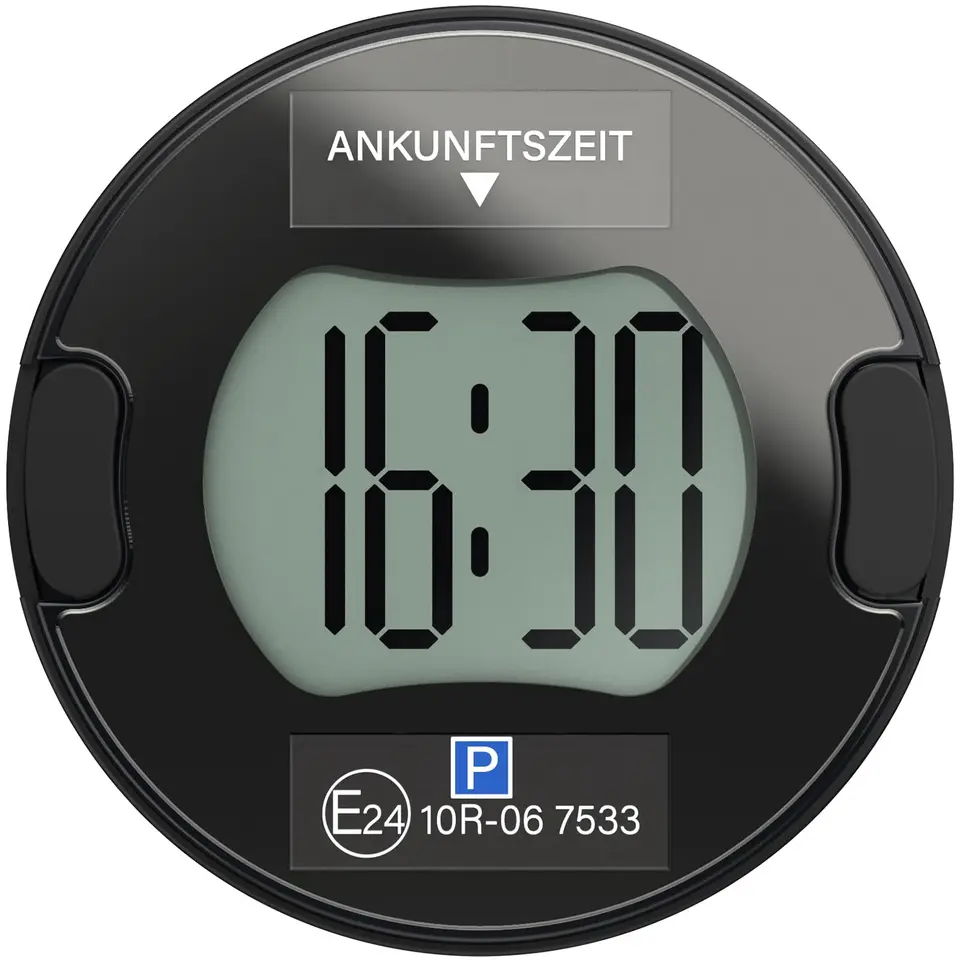 Parkturon PT02 Elektronische Parkscheibe mit Zulassung, Automatisch, Solar, 2 Displays, bis zu 5 Jahre Laufzeit