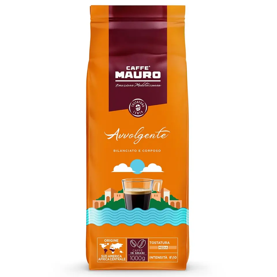 Caffè Mauro Kaffeebohnen 1 kg – Mittel Röstung, italienische Qualität