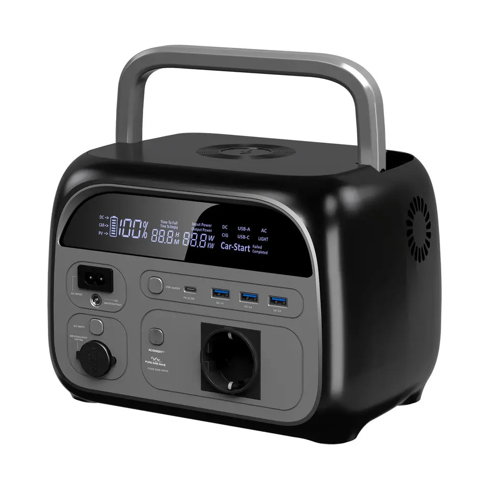CTOLITY Apower400 Tragbare Powerstation 345Wh, 500W Solargenerator mit UltraFast Modus, LiFePO4 Akku, Solar Power Station mit 220V AC/Auto/USB für Camping und Notfälle