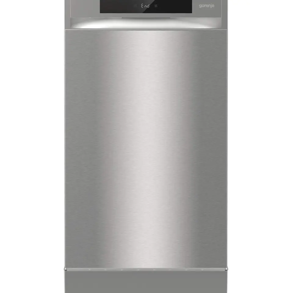 Gorenje GS 541D10 X Freistehender Geschirrspüler, 45 cm breit, Silber, mit 11 Maßgedecken und 5 Programmen